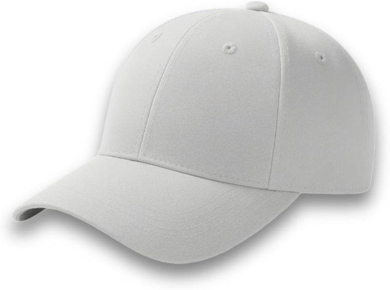 Classic Baseball Cap,Adjustable Cotton (Light Gray, One Size)