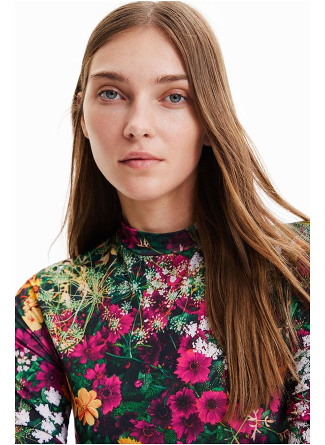 DESIGUAL جسم بطبعة زهور صغيرة  - Image 3