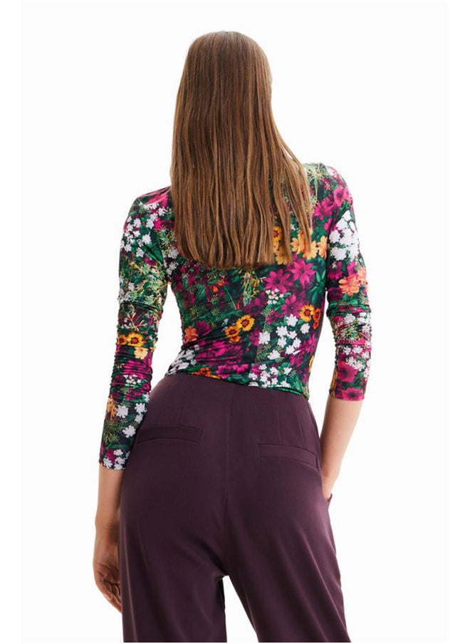 DESIGUAL جسم بطبعة زهور صغيرة  - Image 4
