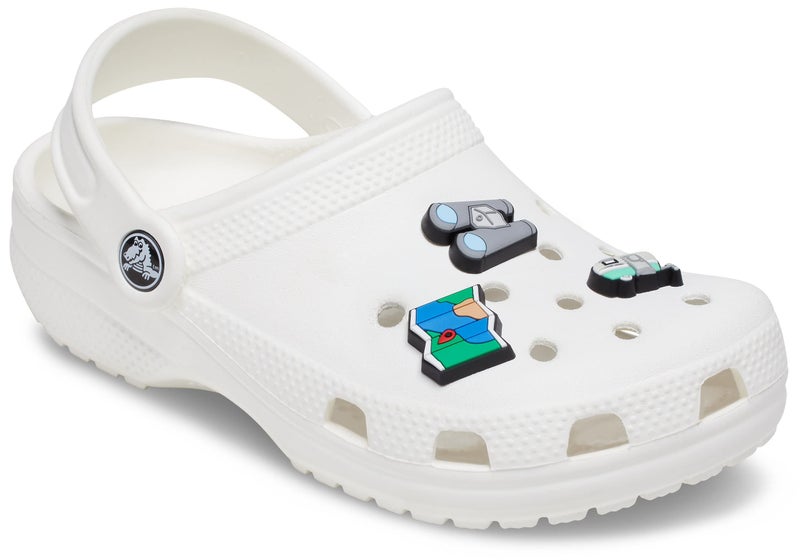 Crocs Jibbitz Around The World Charms for Kids’ Shoes – 100% Man-Made Material - Synthetic On The Lookout 3-Pack One Size One Size - Image 4