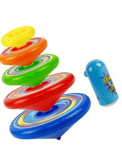 KASTWAVE Stacking Tops Toy Set - Interactive Kids Gyro Toys, Stackable Spin Tops for Boys & Girls  - Image 1