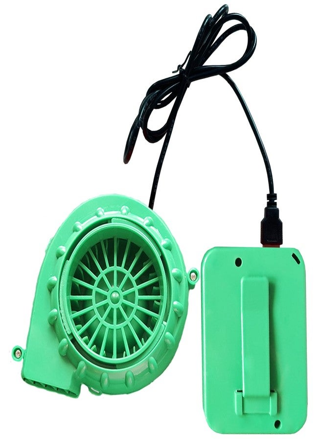 ZCMG Mini Blower Fan Halloween Inflatable Costume Fan Blower for Dinosaur Doll Mascot Head Other Inflatable Game Clothing Suits Xmas Cosplay Festival Parade Dress Up Birthday Party Supplies Green - Image 1