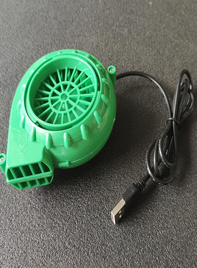 ZCMG Mini Blower Fan Halloween Inflatable Costume Fan Blower for Dinosaur Doll Mascot Head Other Inflatable Game Clothing Suits Xmas Cosplay Festival Parade Dress Up Birthday Party Supplies Green - Image 5