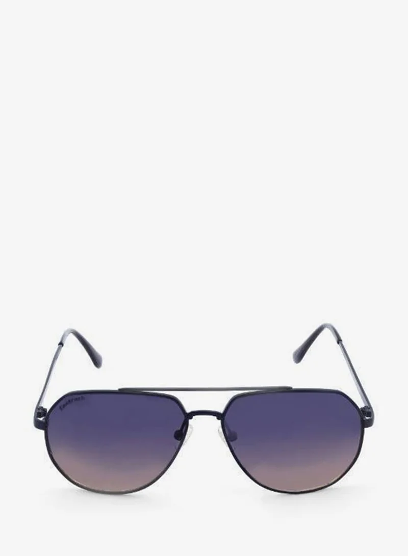 fastrack UV Protection Sunglasses Blue Frame Smoke Mirror Lens 58mm  - M198BR2V