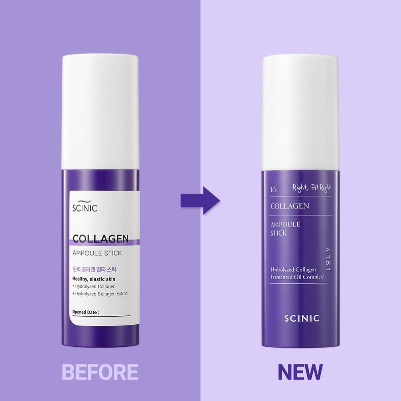 SCINIC Collagen Ampoule Stick 0.35fl.oz (10g)| Elasticity-improving Collagen Multi-stick with Low-molecular Weight Collagen & Fermented Oil | Makes Skin Look Radiant And Moisturized | Korean Skincare - Image 2