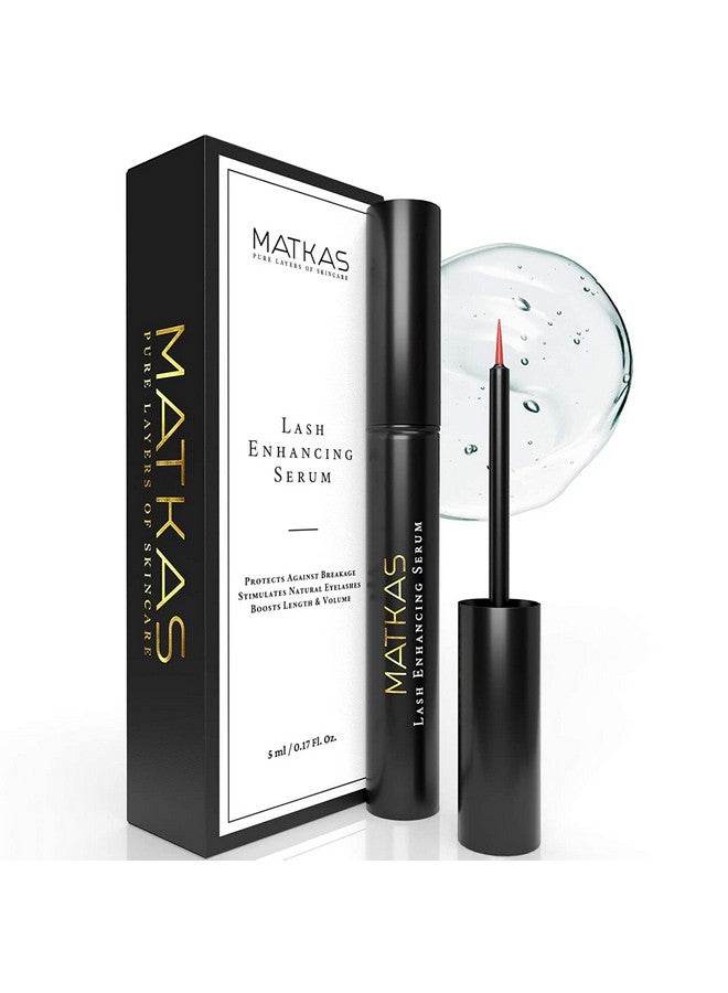 MATKAS Eyelash Growth Serum & Brow + Vitamin B3 + B5 + E + Biotin + Peptides To Rapid Boost Lash Growth Serum, Eyelash Serum To Grow Lashes Longer, Thicker, Eye Lash Serum For Eyelash Growth Fast  - Image 2