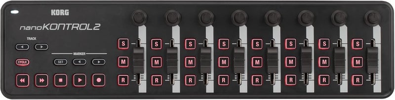 Korg nanoKONTROL2 Slimline USB MIDI Controller - Black - Image 1