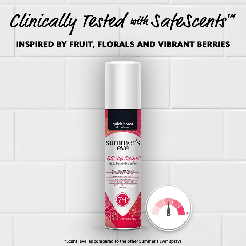 Summer's Eve Blissful Escape Daily Refreshing Feminine Spray, 2 oz, 3 Pack - Image 4