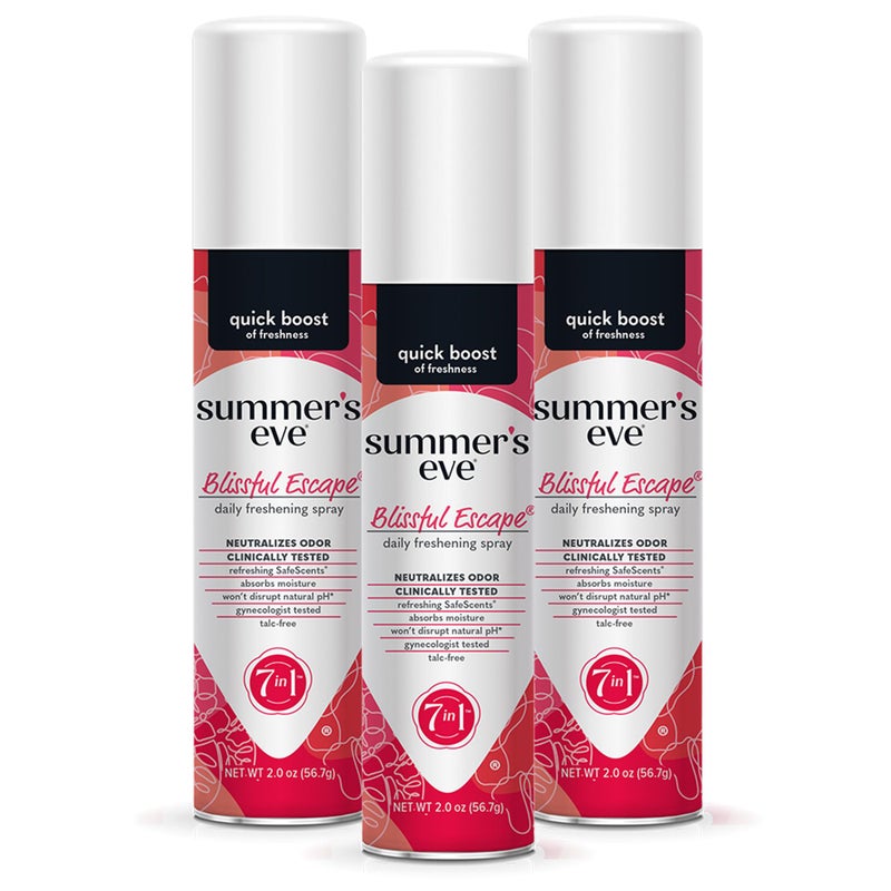 Summer's Eve Blissful Escape Daily Refreshing Feminine Spray, 2 oz, 3 Pack - Image 1