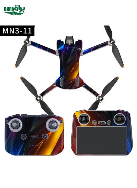 Full Surround Style Waterproof  Sticker For DJI Mini 3 Pro RC-N1 Ordinary Version(Mn3-11)