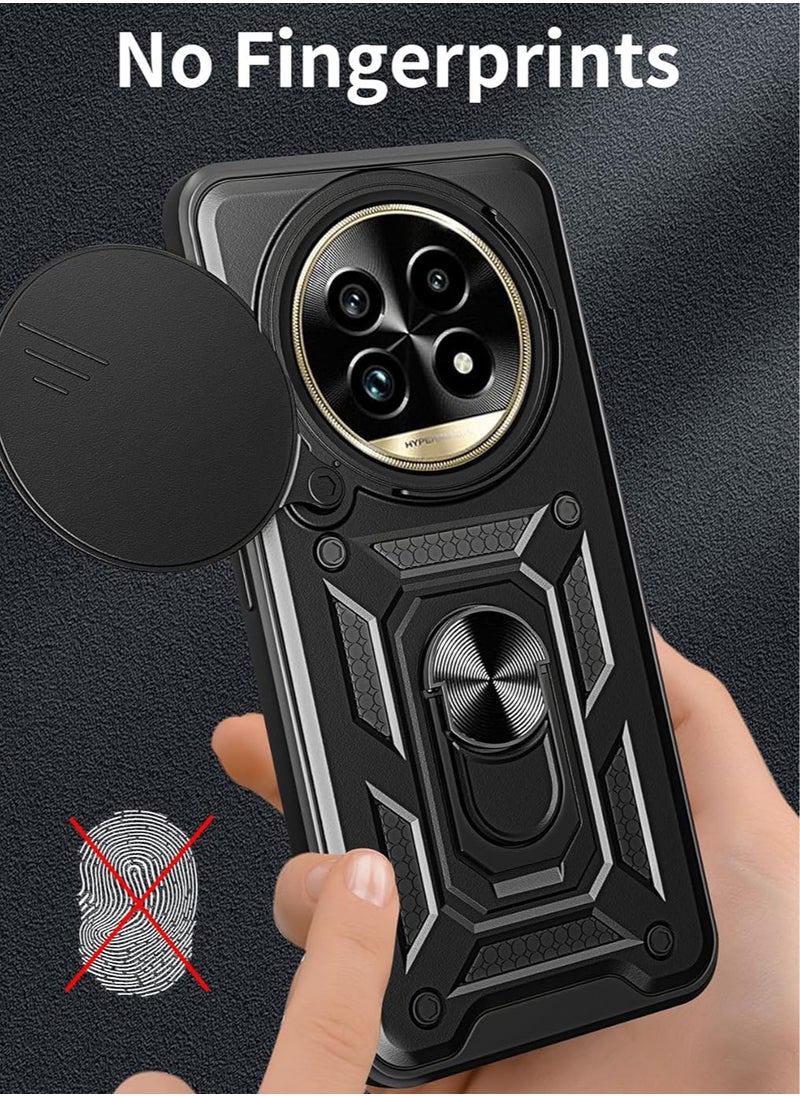 Generic Shield Full Protection Case With Metal Ring &Slide Camera Cover For realme 13 pro plus / realme 13 pro  - Image 5