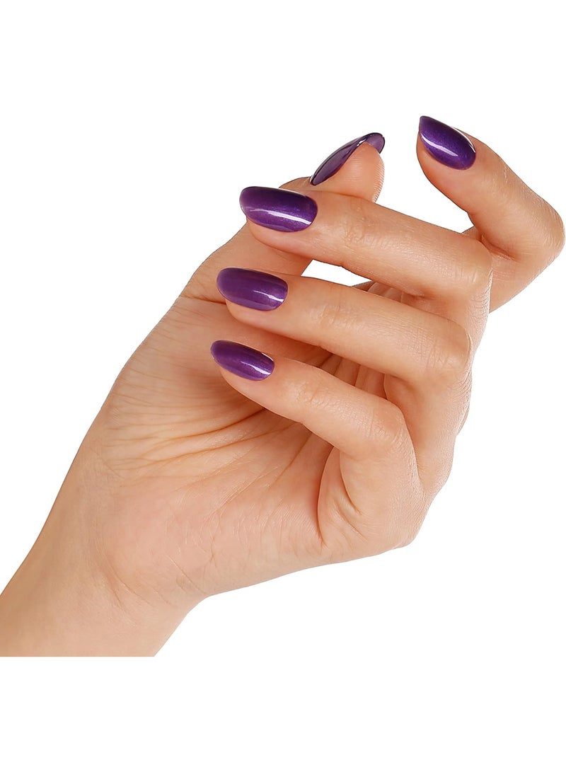 Bluesky Gel Nail Polish Purple Grape 80551 Dark Long Lasting Chip Resistant 10 ml Requires Drying Under UV LED Lamp - Image 4