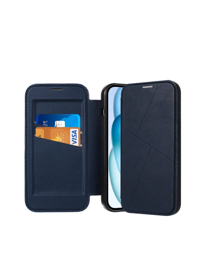 For Apple Flip Phone Case Double Card Protective Case Business Anti-drop Leather Case Multiple Models Available 