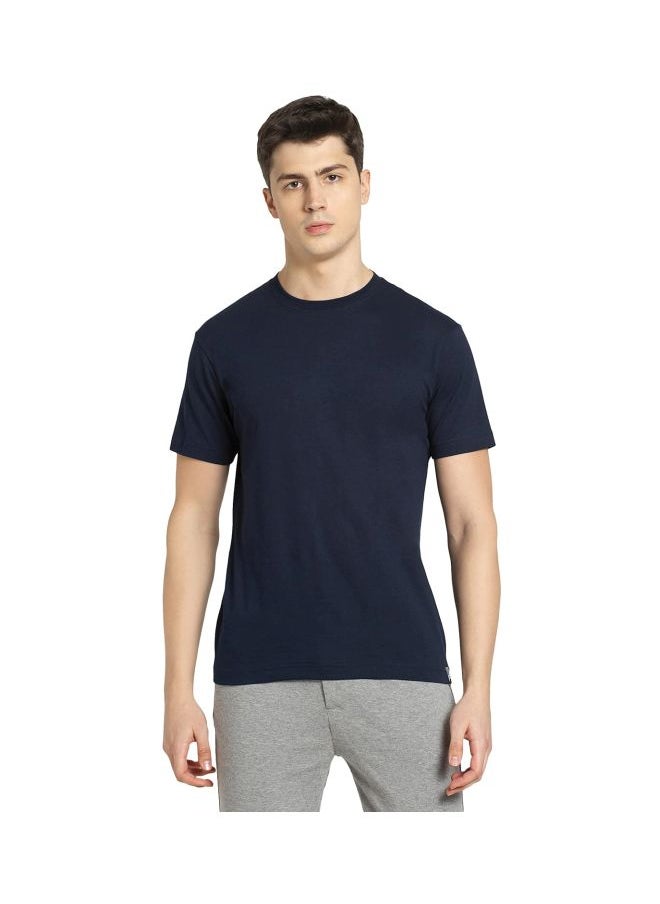 JOCKEY - Jockey 2714 Men Super Combed Cotton Rich Solid Round Neck Half Sleeve T Shirt - Image 1