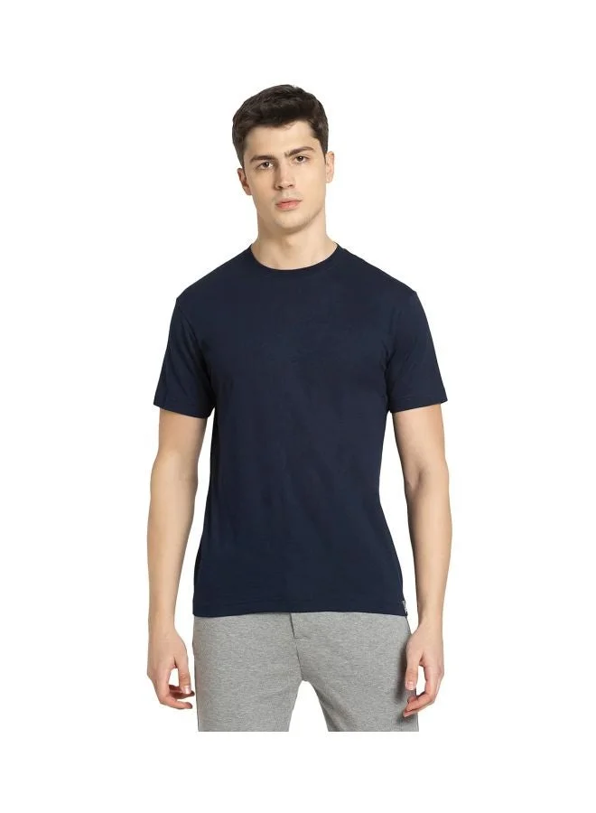 JOCKEY 2714 Men Super Combed Cotton Rich Solid Round Neck Half Sleeve T Shirt