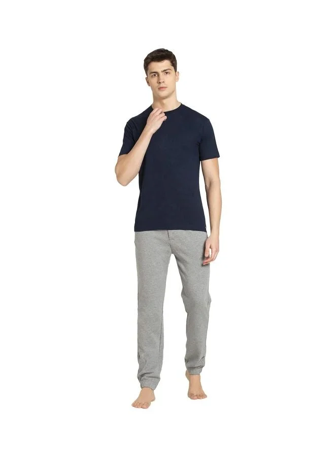 Jockey Navy 2714 Men Super Combed Cotton Rich Solid Round Neck Half Sleeve T Shirt for Men | Best Price UAE