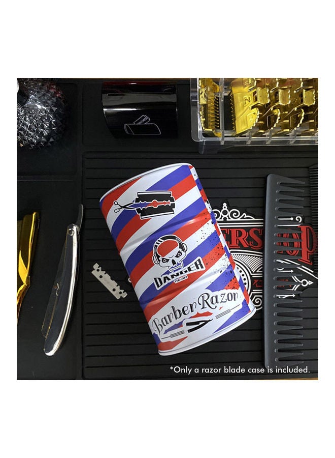 NIBEMINENT Metal Colour-blocking Blade Storage Case for Hair Salon Holding Used Safety Razor Blades Keeping Countertop Clean and Tidy Multicolour - Image 3