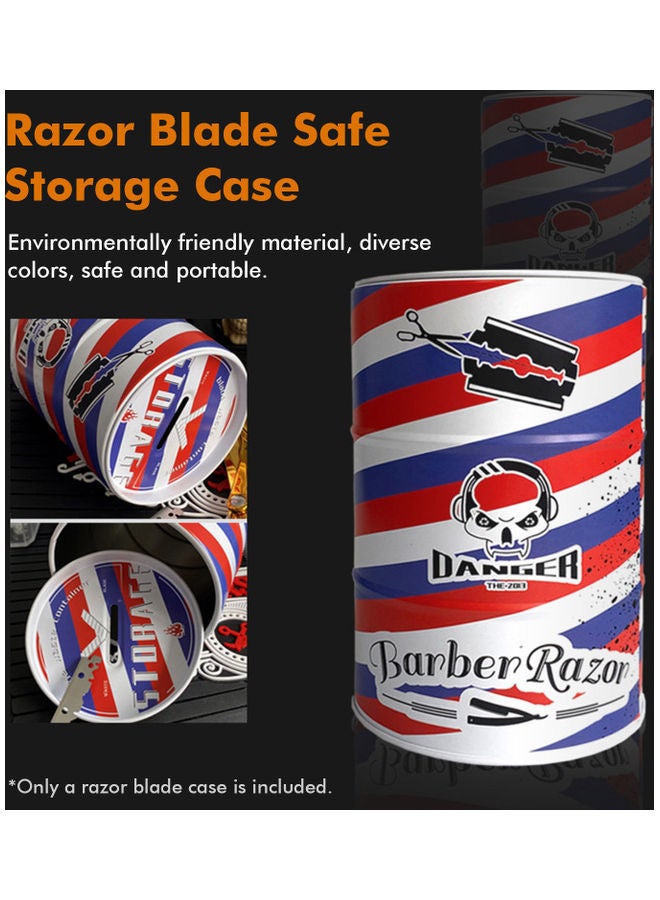 NIBEMINENT Metal Colour-blocking Blade Storage Case for Hair Salon Holding Used Safety Razor Blades Keeping Countertop Clean and Tidy Multicolour - Image 5