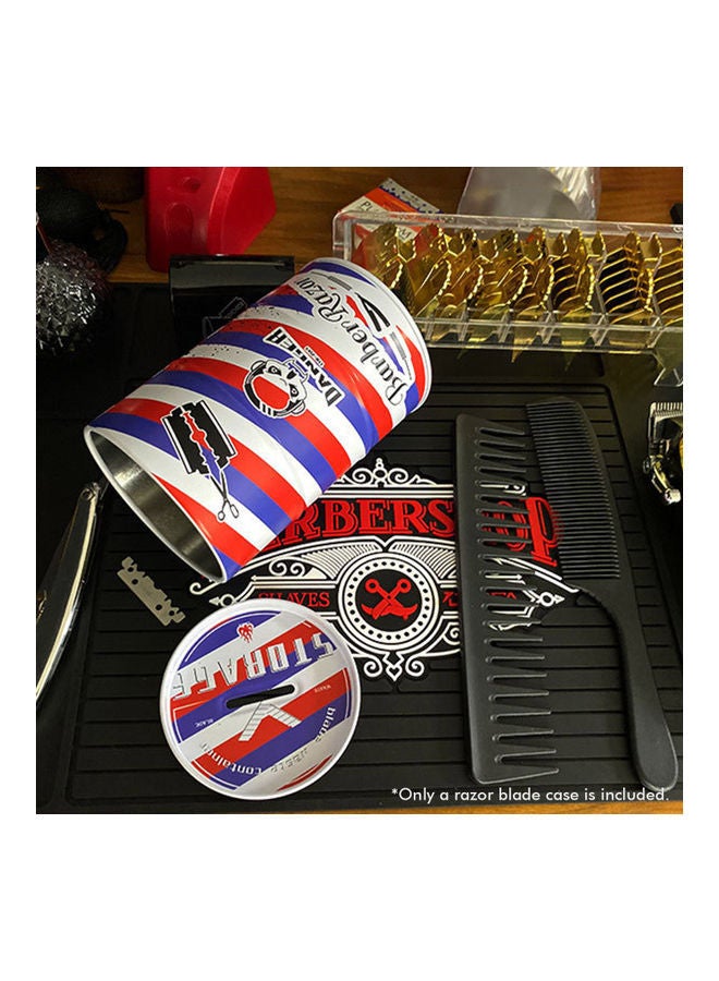 NIBEMINENT Metal Colour-blocking Blade Storage Case for Hair Salon Holding Used Safety Razor Blades Keeping Countertop Clean and Tidy Multicolour - Image 4