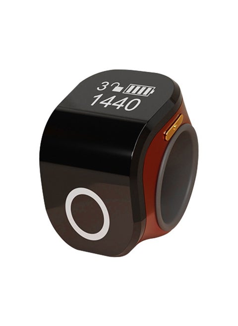 Zikr Ring, Tasbih Counter with Vibration Reminder Waterproof and Anti-Mistouch Rechargeable