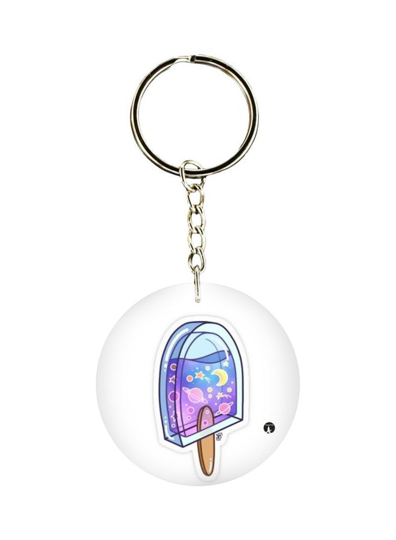 Ice Cream Printed Keychain