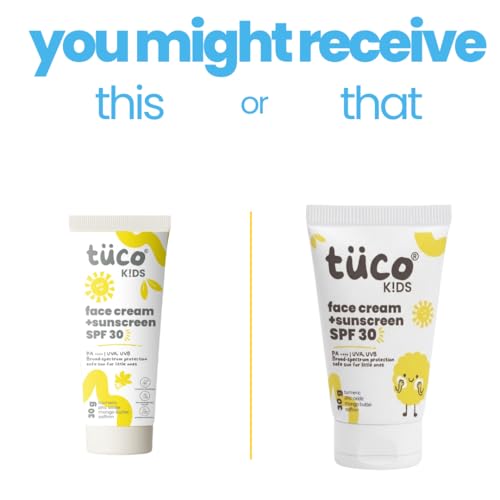 TuCo توكو® كريم وجه للأطفال 2 في 1 + واقي شمس SPF 30 بزيت الزعفران للأطفال | الأعمار 2-5، 5-10، 10-15 | UVA/UVB PA++++ | طيف واسع | خالي من بنزوفينون-3 وأفوبنزون | 30 جم - Image 2