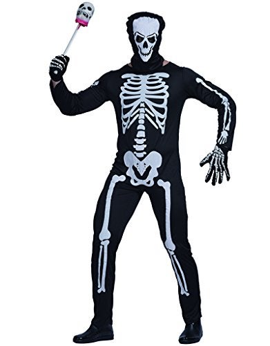 EraSpooky Men's Skeleton Halloween Costume(White, Large) - Image 1