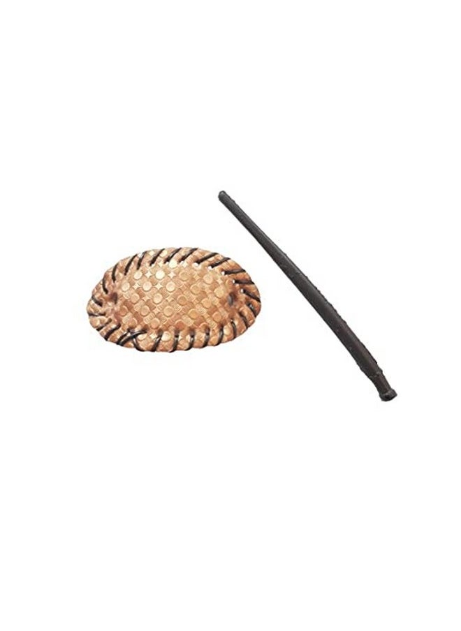 advancedestore - Oval Bun Cover Pin The Hair Barrette Clip With Stick (Random Color) Bun Clip (Multicolor) (Pack Of 4) Girls And Women Barrette Clips - Image 1