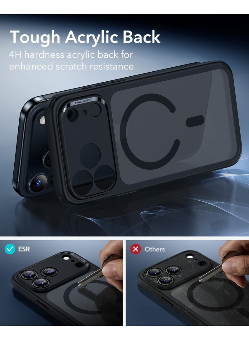 for iPhone 17 Pro Max Case, Camera Control Cover, Compatible with MagSafe Accessories, TPU, Military-Grade Drop Protection, Shock-Absorbing Air Guard Corners, Hybrid Series, Frosted Black - Image 4