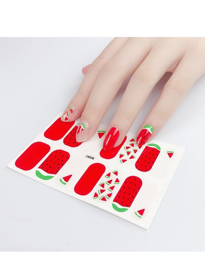 14 قطعة ملصقات أظافر صناعية