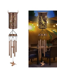 YHmall Solar Wind Chimes For Outside, Metal Windchimes Outdoors Hummingbird Gifts For Women Men Mom Grandma, Deep Tone Memorial Wind Chimes For Garden Decor  - Image 5