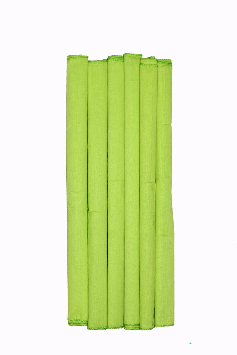 KETKAR Pure Cotton Hanky/Rumal For Men and Boys (Light Green, Pack Of 3 Pc) - Image 4