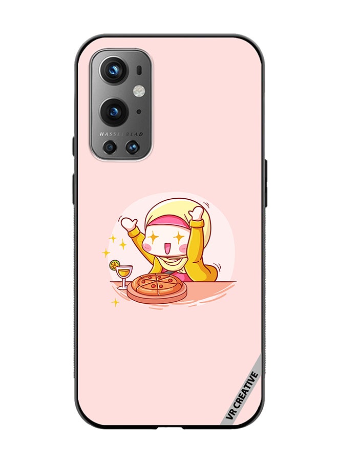 VR CREATIVE Protective Case Cover For OnePlus 9 Pro Cute Hijabi Babe Design Multicolour - Image 1