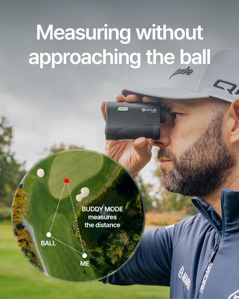 Golf Buddy GOLFBUDDY 2S PRO Golf Range Finder with Slope, Measuring from The Cart, 1093 Yard Laser Rangefinder, Magnetic Mount, Pin Finder with Flag Pole Locking Vibration, One Click Scan Mode, Water Proof - Image 2
