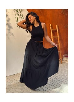 Noir Flamenco Skirt