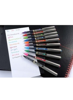 Uniball 12-Piece Eye Fine Roller Pen 0.7mm Tip Black Ink  - Image 4