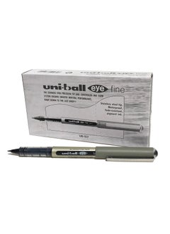 Uniball 12-Piece Eye Fine Roller Pen 0.7mm Tip Black Ink  - Image 1