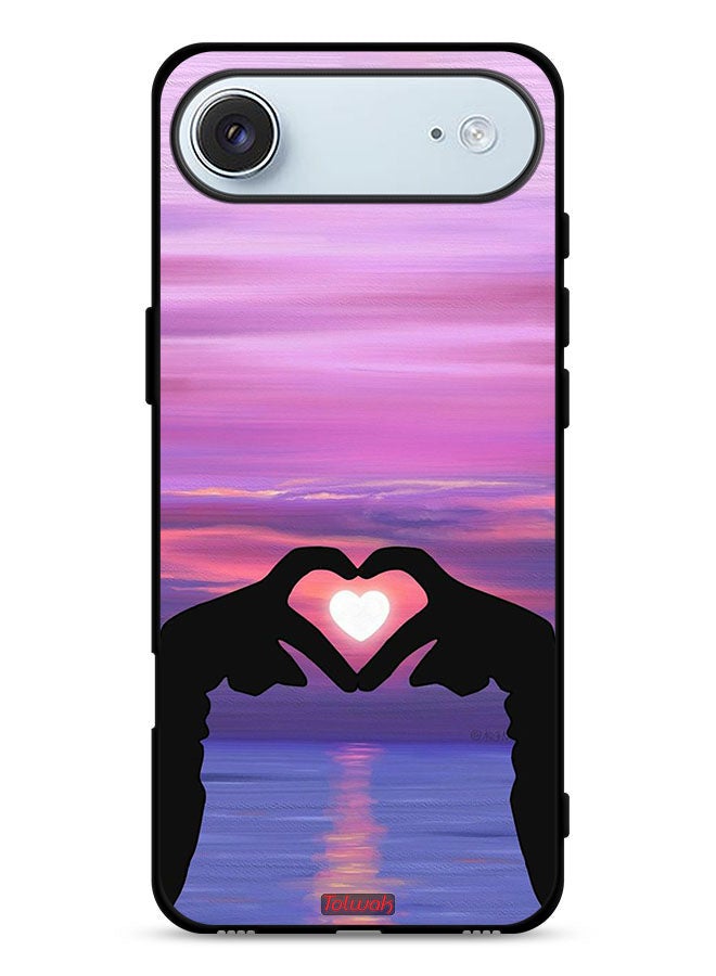 Tolwak Apple iPhone Air Protective Case Cover Heart Moon - Image 1