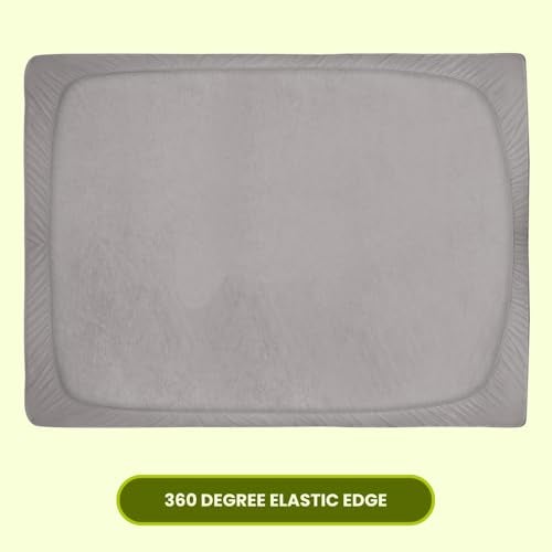 AVI Terry Cotton Ultra Soft Waterproof Bed Mattress Protector King Size 78x72 inch | Breathable Washable Elastic Fitted Mattresses Cover for King Size Bed (6.5x6 feet, Grey - Fit On 2-10 Inch) - Image 4