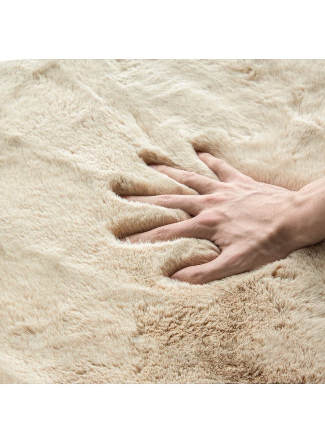 Round Rug Soft Chair Cover Cute Circular Rug For Bedroom Living Room Small Rug, Sofa beside Carpet - Image 4