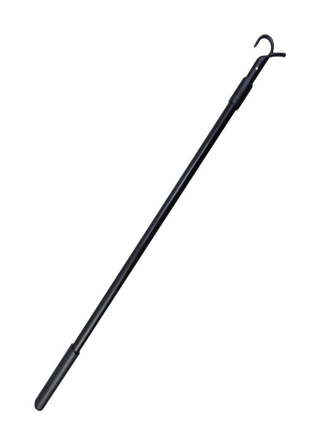 Nicerity 14"-24" Telescopic Draw Rod Easy to Pull The Window Shades Up and Down Drapery Adjustable Rod for Cordless Roller, Cellular Shades and Zebra Blinds (Black) - Image 1