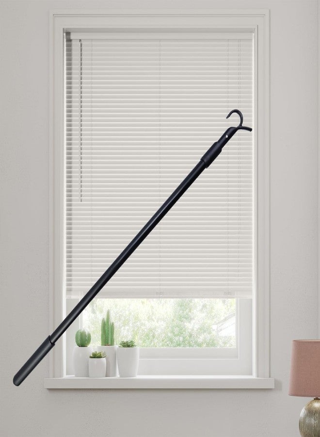Nicerity 14"-24" Telescopic Draw Rod Easy to Pull The Window Shades Up and Down Drapery Adjustable Rod for Cordless Roller, Cellular Shades and Zebra Blinds (Black) - Image 2