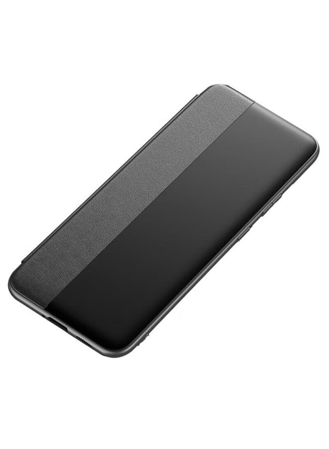 Stryfer Flip Cover Case For Huawei Enjoy 70x, Full Coverage Curved Screen, Anti-drop, Huawei Mate 30 Phone Case, Protective Case, Pu Leather, Men's Style, Bre-al80 Leather Case, Black