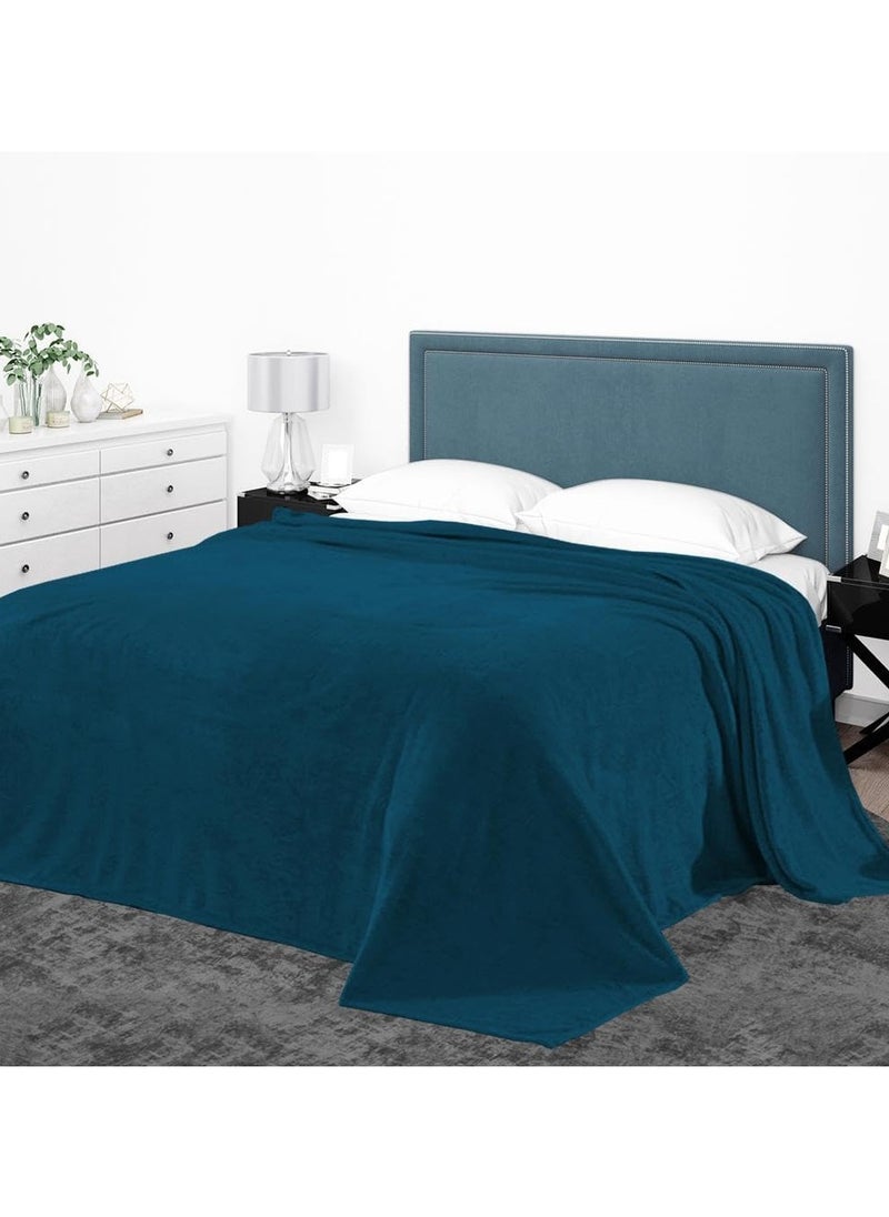 Home Smart Fleece Blanket King Size (200x220) for All Season,Fluffy Blanket Warm Bed Throws for Sofa Bed Comfortable and Soft 