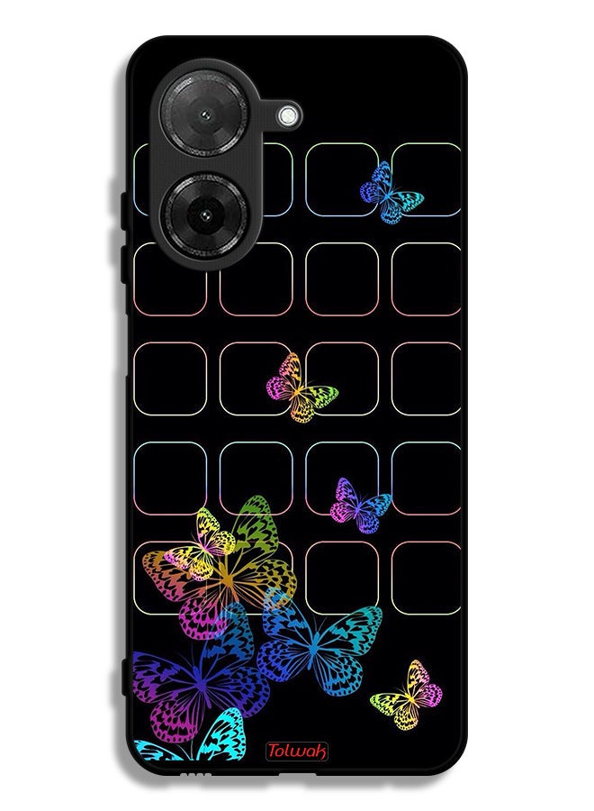 Tolwak Xiaomi Redmi A5 4G Protective Case Cover Colorful Butterflies - Image 1