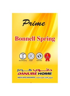 DANUBE HOME مرتبة Danube Home Prime Bonnel ذات النوابض ذات الملمس المتوسط، مرتبة سرير كينج، توازن العمود الفقري لتخفيف الضغط، طول 200 × عرض 180 سم، سمك 22 سم، أبيض  - Image 5