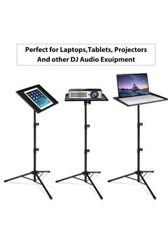Mike Music Mike Music Projector Tripod Stand, Portable DJ Equipment Stand, Folding Floor Tripod Stand, Outdoor Computer Table Stand for Stage or Studio, Height Adjustable 23 to 46 Inch  - Image 2