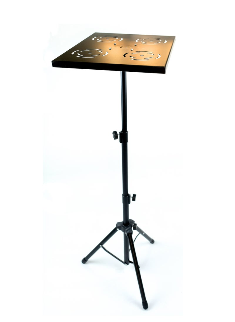 Mike Music Mike Music Projector Tripod Stand, Portable DJ Equipment Stand, Folding Floor Tripod Stand, Outdoor Computer Table Stand for Stage or Studio, Height Adjustable 23 to 46 Inch  - Image 5