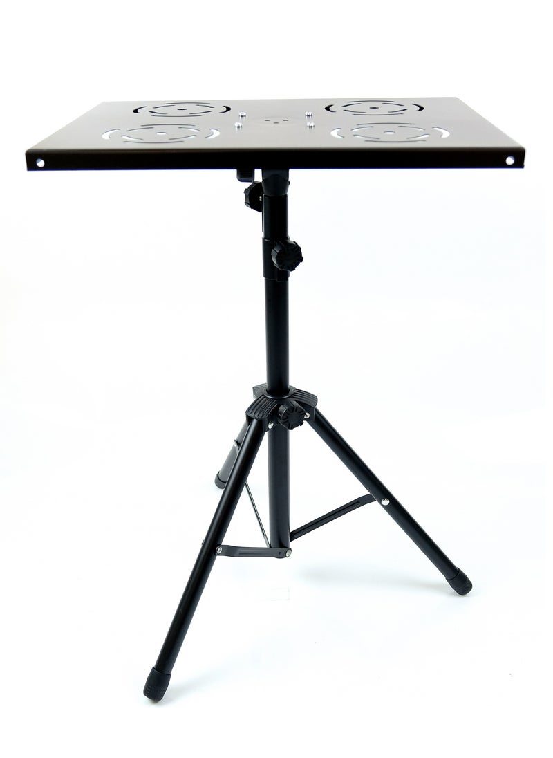 Mike Music Mike Music Projector Tripod Stand, Portable DJ Equipment Stand, Folding Floor Tripod Stand, Outdoor Computer Table Stand for Stage or Studio, Height Adjustable 23 to 46 Inch  - Image 3