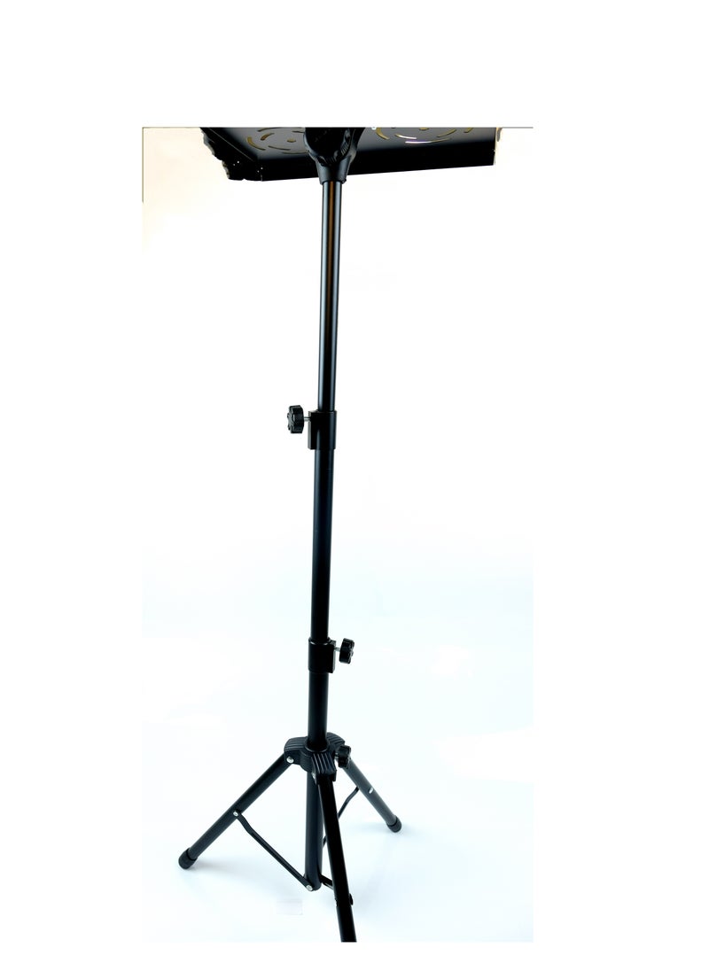 Mike Music Mike Music Projector Tripod Stand, Portable DJ Equipment Stand, Folding Floor Tripod Stand, Outdoor Computer Table Stand for Stage or Studio, Height Adjustable 23 to 46 Inch  - Image 4